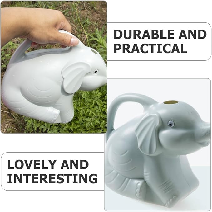 2pcs 2pcs Watering Can with Long Spout for Indoor Outdoor Plants Lightweight Ergonomic Handle Cute Animal Shape Garden Watering Kettle in Blue