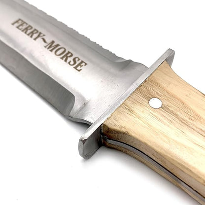 Ferry-Morse Premium Garden Hori Hori Knife & Trowel Combo Hand Tool for Weeding, Planting, Digging, 7" Stainless Steel Blade with Cutting Edge