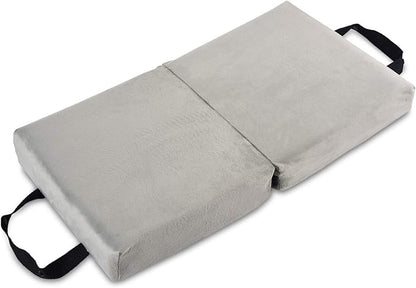 i frmmy Memory Foam Extra Thick Kneeling Cushion Pad- Garden Kneeler for Gardening, Bath Kneeler for Baby Bath, Knee Mat for Work, Extra Large 22x 12 Inch, Thick 2.9 Inch (Gray)