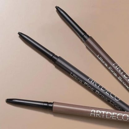 ARTDECO Ultra Fine Brow Liner - Soft Driftwood - Thin Twist-Out Tip Creates Ultra-Fine Lines - Integrated Grooming Brush - Smudge-Proof & Waterproof - Eyebrow Pencil - Eye Makeup - Vegan - 0.03 Oz