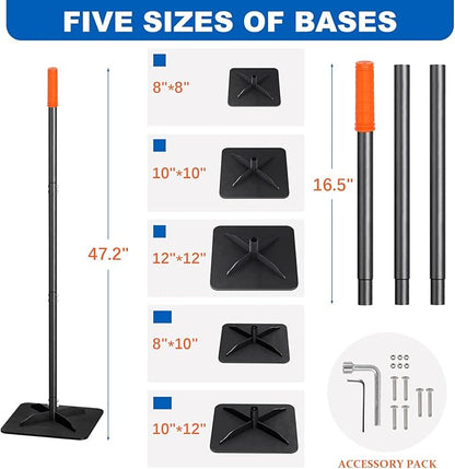 Steel Tampers Tool 10 X 12 Inch,Labor-Saving All-Steel Heavy-Duty, Landscaping, Installing Pavers and Repairing Asphalt Pavements, Black