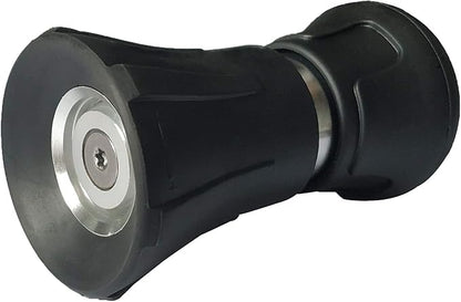 Heavy Duty Fireman Style Hose Nozzle - Fits All Standard Garden Hoses - High Pressure Sprayer Nozzle to Wash Your Car or Water Your Garden – Leak Proof (Black)