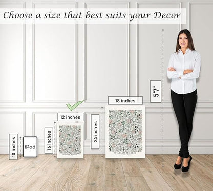 Induslyfe Framed Sage Green Vintage Wall Art Canvas Decor Set of 3, Matisse Wall Art Prints Posters Mid Century Modern Art, Aesthetic Floral Botanical wall art for bedroom, living room, bathroom 12x16