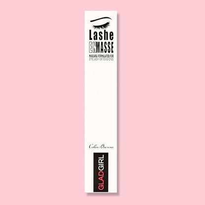 GladGirl Lashe EnMasse Mascara for Eyelash Extensions, Oil Free Mascara with Dual-Brush Wand, Made in the USA, Vegan and Hypoallergenic