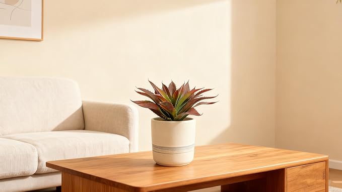Outdoor Artificial Succulents Set - Unpotted Faux Aloe Plants & Metal Outdoor Decorative Plants, Weather-Resistant Faux Succulents for Patio, Garden, Porch Decoration