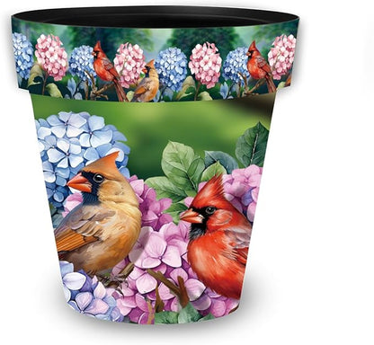 Briarwood Lane Perched Cardinals Medium Planter