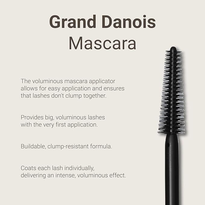 Hypoallergenic Mascara Sensitive Eyes - Smudge-Proof, Sweatproof, Lengthening Mascara for Maximum Volume and Length - Vegan, Non Toxic Mascara