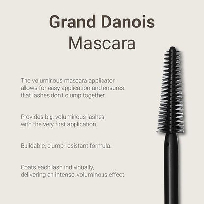 Hypoallergenic Mascara Sensitive Eyes - Smudge-Proof, Sweatproof, Lengthening Mascara for Maximum Volume and Length - Vegan, Non Toxic Mascara