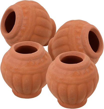 4Pcs Mini Terracotta Pots Small Clay Planters Lightweight Succulent Nursery Pots Garden Pottery for Indoor Outdoor Plants