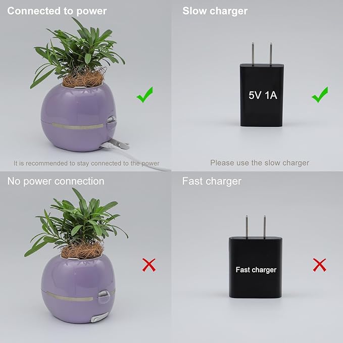 Smart Flowerpots,Smart Pet Planter,Ai Planter,Intelligent Flowerpots,Multiple Expressions,7 Smart Sensors, And Ai Chips Make Raising Plants Easy And Fun For Living Room,Desk,Plant-free (Yellow)