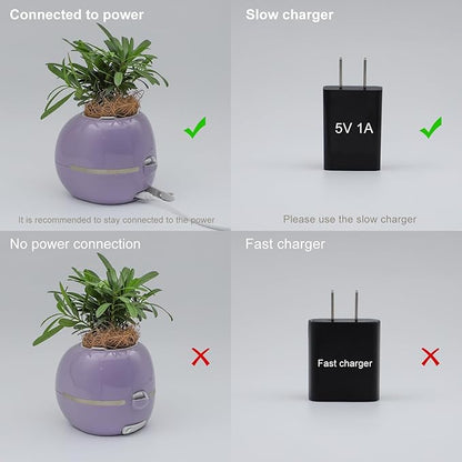 Smart Flowerpots,Smart Pet Planter,Ai Planter,Intelligent Flowerpots,Multiple Expressions,7 Smart Sensors, And Ai Chips Make Raising Plants Easy And Fun For Living Room,Desk,Plant-free (Yellow)