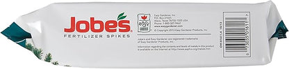 Jobe’s Slow Release Evergreen Fertilizer Spikes, Easy Plant Care for Cypress, Arborvitae, Pine, Cedar, and Many More Acid Loving Trees, 15 Count