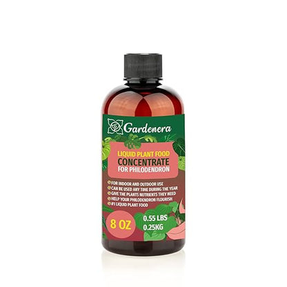 Gardenera Plant Growth Superfood for PHILODENDRON with 18 Vitamins & Minerals - Organic Plant Food Fertilizer - Micro-Fungi and Bio-Organisms for PHILODENDRON Plant Care & Growth Enhancement - 8oz