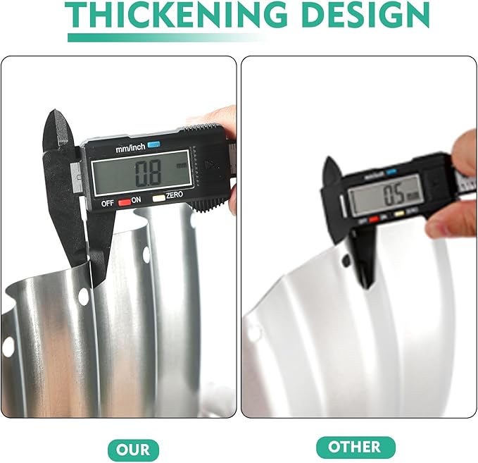 2.7FT Diameter Galvanized Garden Raised Bed/Plant Box/Fire Pit Ring-0.8mm Thick,12 Inch Tall,Crimped Edge and Corner,No Sharpe,Perfect for Plantings (Silver, 32 Dia X 11.5 inches)