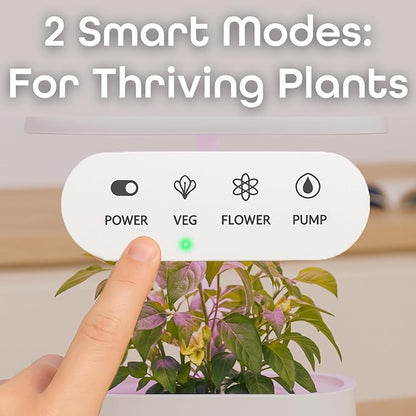 Nouri 5 pod APP Smart Garden for Home Cooks | w/Heirloom Tomato | Hydroponics Growing System | LED Grow Lights | Indoor Herb Garden Kit | Herb Growing Kit Indoors for Plant Lovers, Gardeners, Kitchen