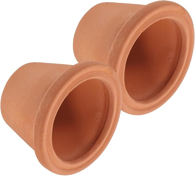 2pcs Mini Terracotta Pots Vintage Style Clay Planters for Succulents Small Indoor Garden Desk and Nursery Use