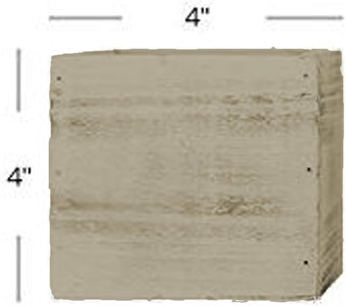 4" Square Rustic Wood Planters with Plastic Liner - Set of 2