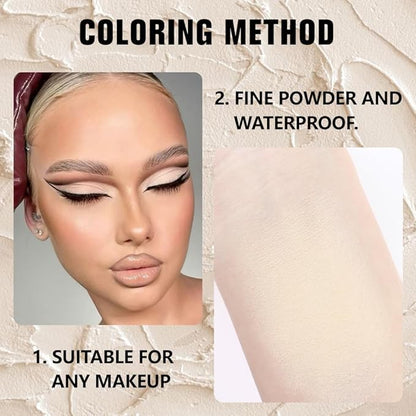 Kaely Pressed Single Eyeshadow Makeup, Vanilla Nude Beige Matte Highly Pigmented Monochrome Eye Shadow Palette, Waterproof Neutral Powde Mini Eyeshadow, sombras para ojos, Lightweight Blendable, 17