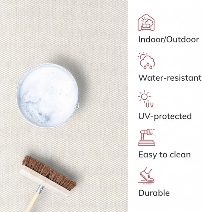 Vibrant Green Red Tropical Flowers and Palm Monstera Leaves Outdoor Area Rug for Patio Deck Porch Balcony Backyard Machine Washable Outside Carpet Kitchen Laundry Bathroom Floor Rug Runner 7x12