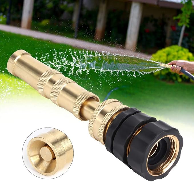 Brass Adjustable Hose Nozzle Water Hose Nozzles for Garden Sprayer Accessories
