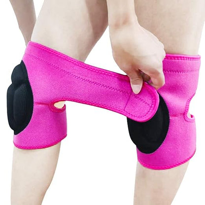Women Knee Pads for Cleaning House Floors,Gardening Work, Carpet, Weeding,kneepads with Soft Inner Liner, Adjustable knee pads Suitable for Christmas for Garden,Flooring Yard,Pink S (1 Pair)