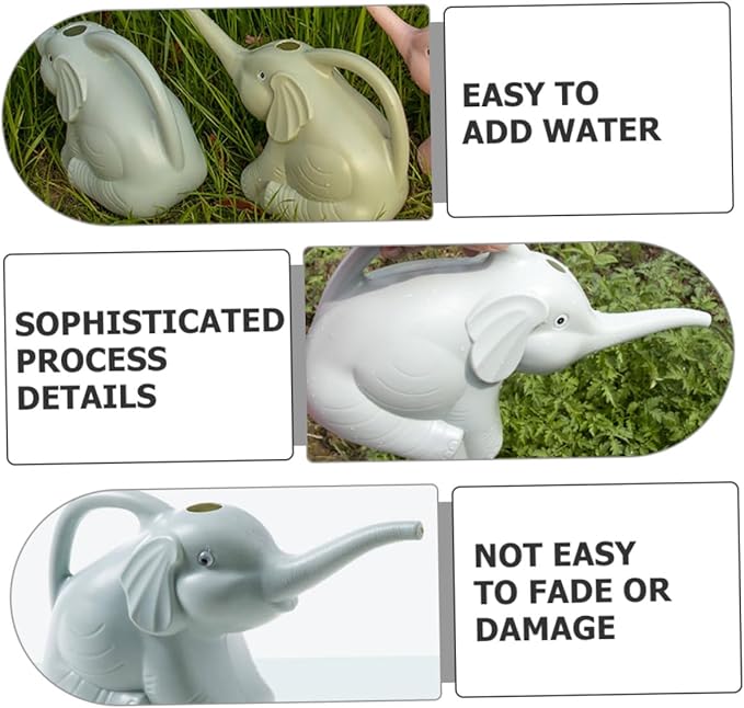 2pcs Long Spout Watering Can for Indoor Plants Adorable Animal Shape Plastic PP Bottle Precise Plant Watering for Home Garden and Lawn