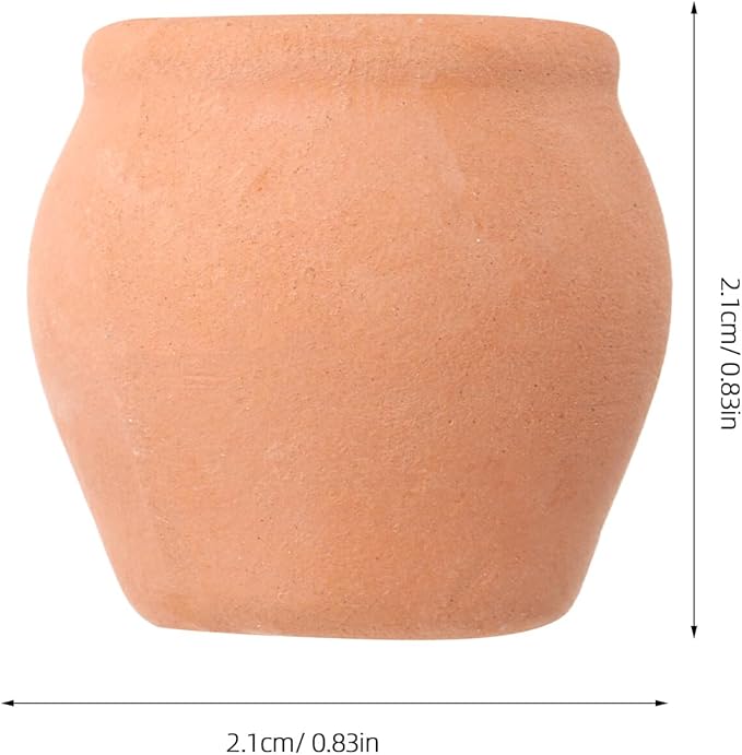 COHEALI 8PCS Mini Terracotta Flower Pots for Succulent Plants Clay Planters for Desktop Windowsill Nursery and Home Decoration