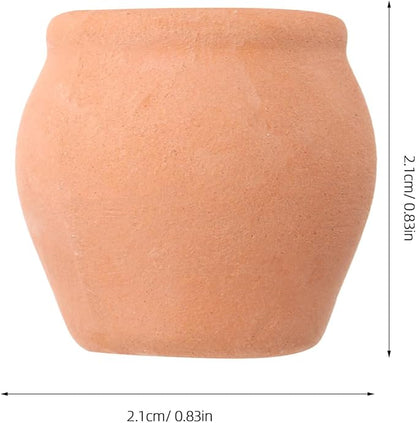 COHEALI 8PCS Mini Terracotta Flower Pots for Succulent Plants Clay Planters for Desktop Windowsill Nursery and Home Decoration
