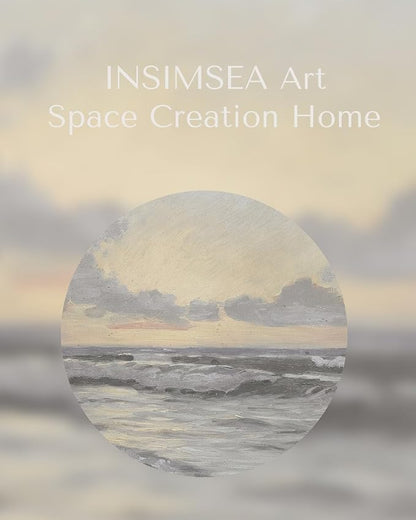 InSimSea Framed Canvas Wall Art of Coastal Sailboat - Art Work for Wall Decor Paintings, Framed Canvas Art Wall Decor, Artwork Painting Living Room Bathroom Pictures Home Decor 10x12In
