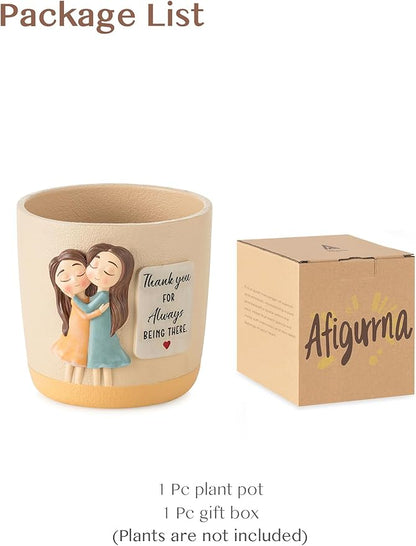 Gardening Gifts for Women: 5.3in Plant Pot Gifts for Gardener - Plant Mom Gifts for Gardener - Plant Pot Garden Gifts for Mom Friends Lady Christmas Birthday Mothers Day