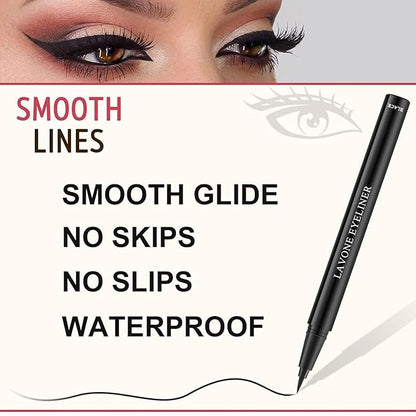 Microblading Eyebrow Pen Kit - Waterproof Brow Makeup Set with Eyebrow Pencil, Eyebrow Gel Clear, Eyeliner, Dual-ended Eyebrow Brush, Natural Looking Brows with Long-Lasting All-Day Hold - Dark Blonde