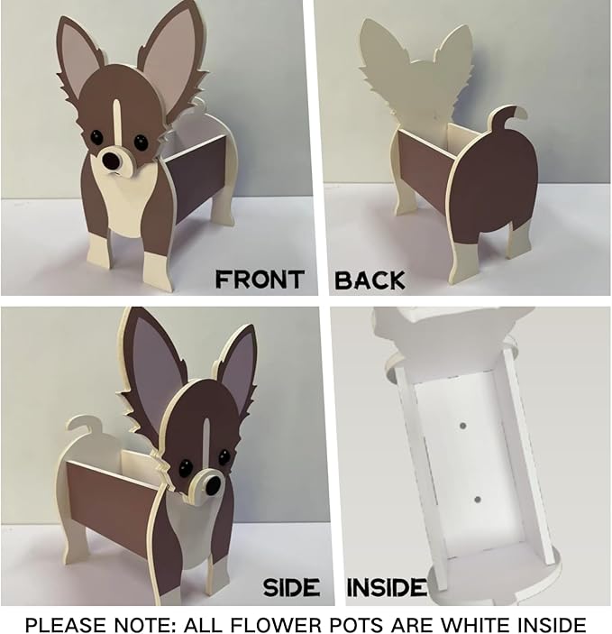 Australian Shepherd Dog Planter Plant Pots,Cute Large Dog Flower Planter,Gifts for Pet Lovers,Unique Animal Plant Pots,Office,Indoor Outdoor Garden Decor(9.84 * 7.13 * 17in)