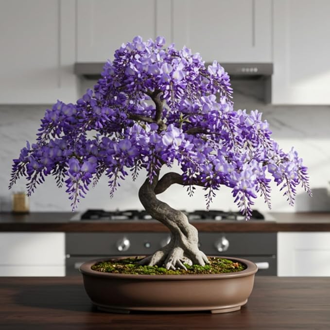 Weeping Wisteria Bonsai Tree Seedling for Planting - 1 Year Old Well Rooted Seedling