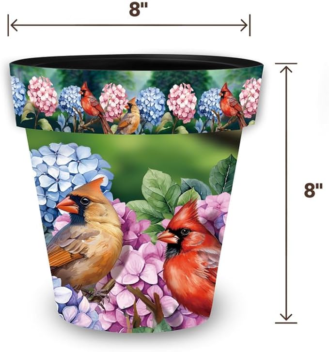 Briarwood Lane Perched Cardinals Small Planter