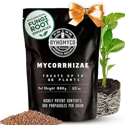 DYNOMYCO Granular Mycorrhizal Fungi Inoculant, 340g / 12oz – Boosts Root Growth, Yields & Nutrient Uptake – 900 Propagules/g, Concentrated Granules, & OMRI Listed – Biofertilizer for Plant Growth