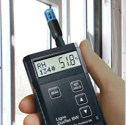 BW-B Package - Multi-Function Pinless Moisture Meter and Humidity Meter with Thermo-Hygrometer Function - Digital Moisture & Temperature Humidity Monitor for Wood, Concrete, Drywall, Flooring