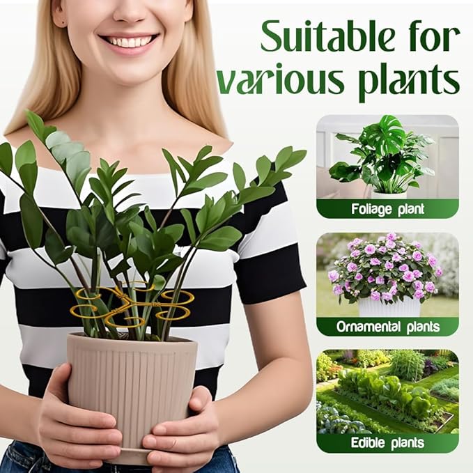 Monstera Plant Support Durable Stabilizer Grapple Holder,Plant Accessories Stable Plant Stem Support Stakes for Outdoor & Indoor Growing Climbing Plant Care Thriving Growth (3, Heart)