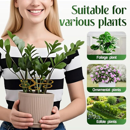 Monstera Plant Support Durable Stabilizer Grapple Holder,Plant Accessories Stable Plant Stem Support Stakes for Outdoor & Indoor Growing Climbing Plant Care Thriving Growth (6, Flower)