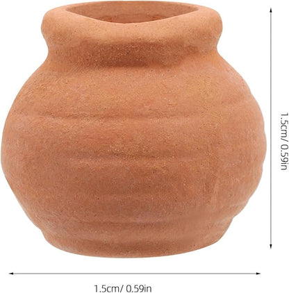 Alasum 8PCS Small Terracotta Pots Mini Clay Planters for Succulents Indoor Use Tiny Reusable Flower Pots for Desktop Decoration and Healthy Plant Growth