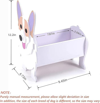 Corgi Dog Planter Plant Pots,Cute Dog Flower Planter,Gifts for Pet Lovers,Unique Animal Plant Pots,Office,Indoor Outdoor Garden Decor(9.45 * 6.73 * 12.2in)