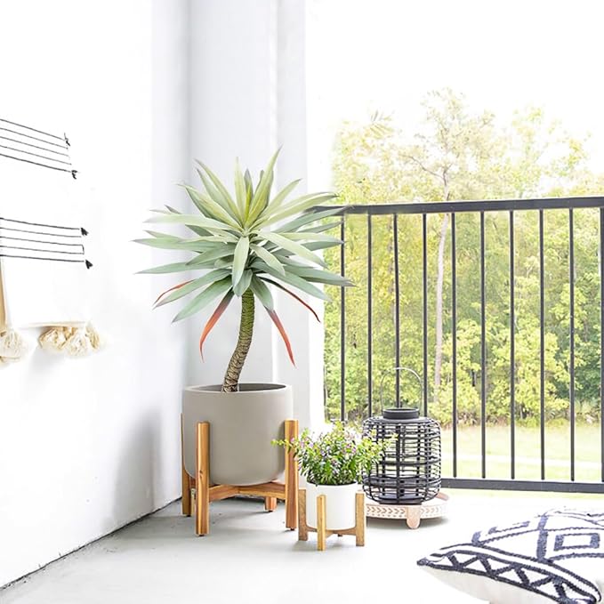 Briful Large Fake Agave Plants 3ft/35inch Tall Artificial Yucca Plants in Black Pot Outdoor Faux Agave Plant for Home Decor Office Fornt Porch Balcony Living Room Decor