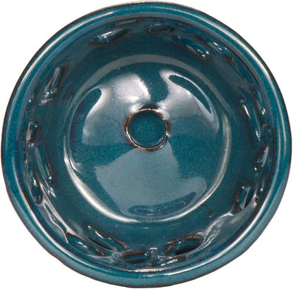 W&W Orchid Pot with Holes and Saucer for Repotting, Teal, 5 Inches