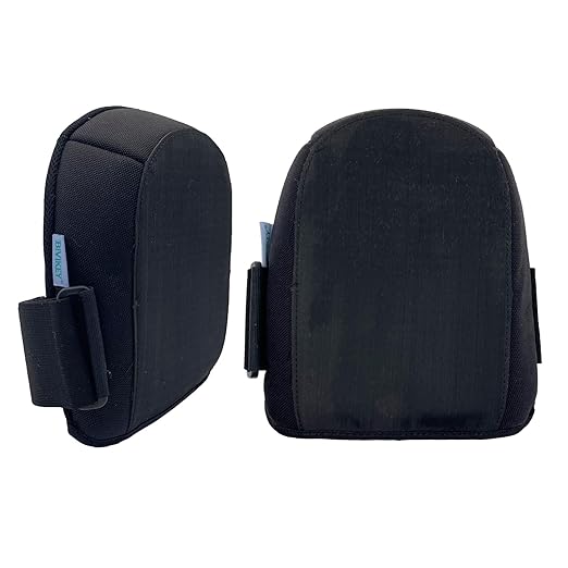 Knee Pads for Work | Made of Tear-Resistant and Waterproof Nylon Oxford Cloth and Durable Rubber | Floor-Safe Anti-Slip Kneepads for ConstructionMechanical Repair Work Black