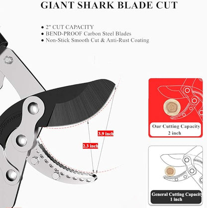 Heavy Duty Anvil Lopping Shears -2 inch Cutting Capacity Bypass Lopper - Extendable 26 Inch to 41 Inch,Professional Tree Branch Cutter