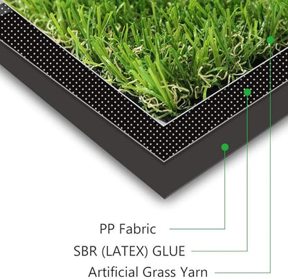 ALTRUISTIC Thick Realistic Artificial Grass Mat Customized Sizes, 10ft x 55ft Synthetic Fake Astro Turf Indoor Outdoor Garden Lawn Landscape, Faux Grass Rug with Drainage Holes