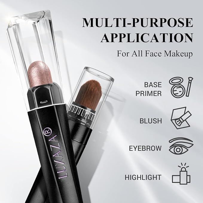 6PCS Cream Eyeshadow Stick Makeup Sets, Metallic And Matte Shimmer Eye Shadow Eye Brightener Stick Pencil Crayon, A06-Pink Neutral
