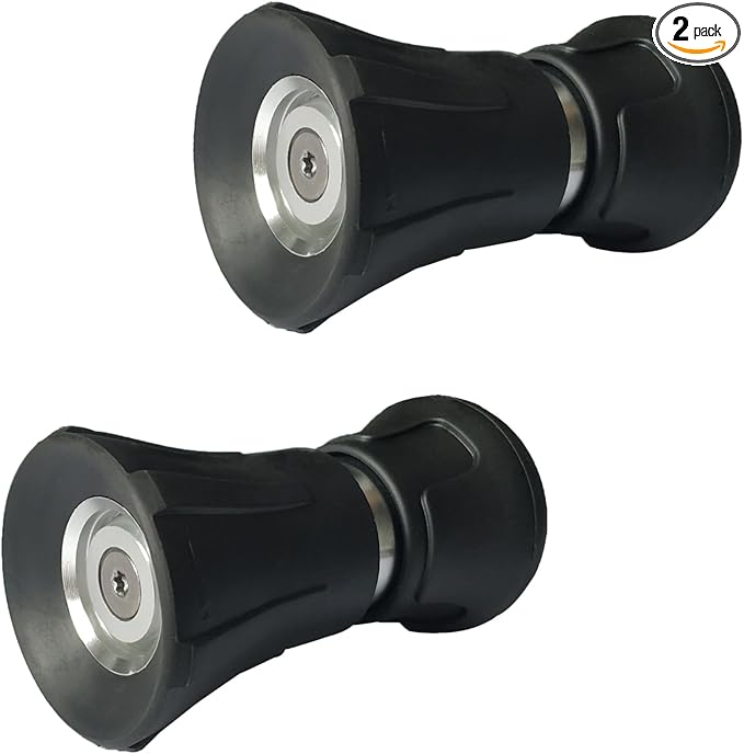 2 Pack Heavy Duty Fireman Style Hose Nozzle - Fits All Standard Garden Hoses - High Pressure Sprayer Nozzle to Wash Your Car or Water Your Garden – Leak Proof (Black)