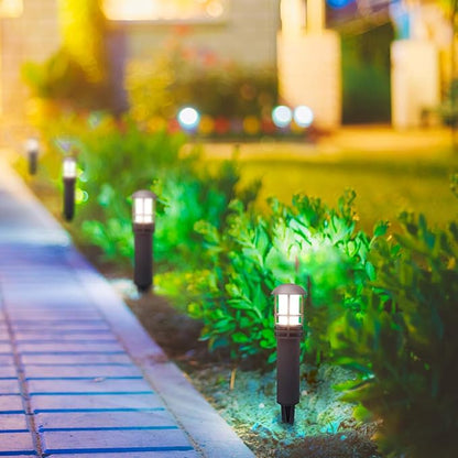 Outdoor Landscape Lighting - Low Voltage Garden Pathway Lights for Yard and Driveway, Aluminum Construction, Waterproof 12V 3W 3000K Warm-Yellow (4-Pack)