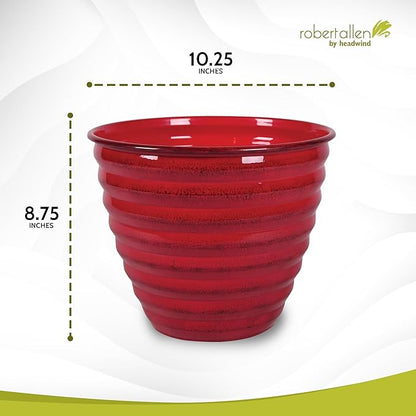 Headwind Robert Allen Ironstone Decorative Planter Avondale Classic Collection, Autumn Blaze, 10-Inch