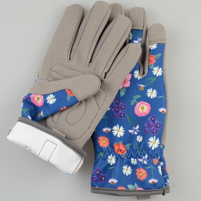 Yosoo Gardening Gloves for Women, Breathable Microfiber Thorn Proof Gloves for Pruning and Planting, for Gardening Tasks and Yard Work (S)